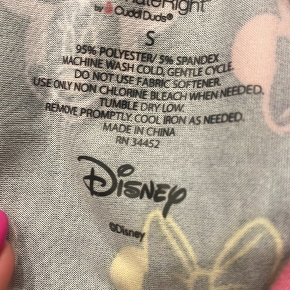 Disney ORIGINAL MINNIE little girls top / pajama top long sleeve with thumb hole - Picture 6 of 8